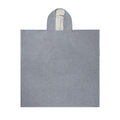 Vue VINGA Poncho de plage ou hammam en éponge Tolo de couleur bleu| Krokrodeal