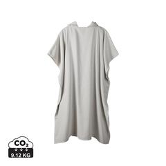 Vue VINGA Poncho de plage ou hammam en éponge Tolo de couleur blanc| Krokrodeal