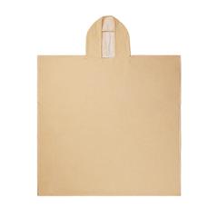 Vue VINGA Poncho de plage ou hammam en éponge Tolo de couleur jaune| Krokrodeal