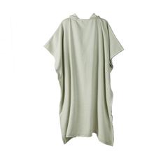 Vue VINGA Poncho de plage ou hammam en éponge Tolo de couleur vert| Krokrodeal