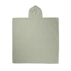 Vue VINGA Poncho de plage ou hammam en éponge Tolo de couleur vert| Krokrodeal
