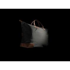 Vue Sac weekend Impact AWARE™ en toile 16oz recyclée de couleur vert| Krokrodeal