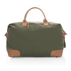 Vue Sac weekend Impact AWARE™ en toile 16oz recyclée de couleur vert| Krokrodeal
