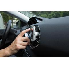 Vue Support voiture pour téléphone 360° de couleur blanc| Krokrodeal