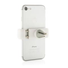 Vue Support voiture pour téléphone 360° de couleur blanc| Krokrodeal