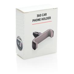 Vue Support voiture pour téléphone 360° de couleur noir| Krokrodeal