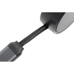 Vue Câble rétractable 6 en 1 en aluminium recyclé Terra RCS de couleur gris| Krokrodeal