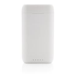 Vue Ecouteurs TWS avec powerbank 5000 mAh Liberty de couleur blanc| Krokrodeal