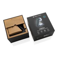 Vue Station de charge en plastique recyclé RCS Urban V Fairfield de couleur noir| Krokrodeal
