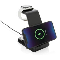 Vue Station de charge en plastique recyclé RCS Urban V Fairfield de couleur noir| Krokrodeal