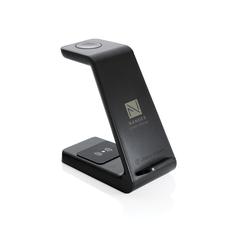 Vue Station de charge en plastique recyclé RCS Urban V Fairfield de couleur noir| Krokrodeal