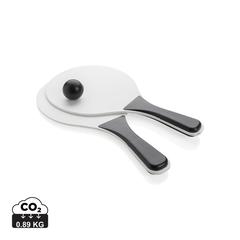 Vue Set de raquettes de plage de couleur noir| Krokrodeal