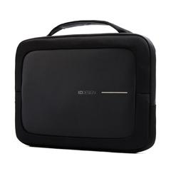 Vue Sacoche pour ordinateur portable 16" XD Design de couleur noir| Krokrodeal