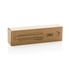 Vue Cutter professionnel rechargeable en plastique recyclé RCS de couleur jaune| Krokrodeal