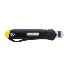 Vue Cutter professionnel rechargeable en plastique recyclé RCS de couleur jaune| Krokrodeal