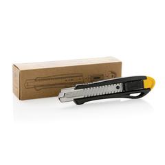 Vue Cutter professionnel rechargeable en plastique recyclé RCS de couleur jaune| Krokrodeal