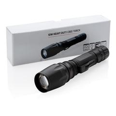 Vue Lampe torche CREE 10 W de couleur noir| Krokrodeal