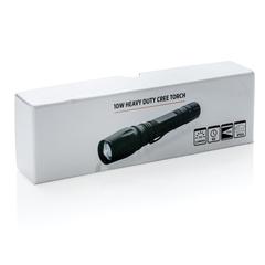 Vue Lampe torche CREE 10 W de couleur noir| Krokrodeal