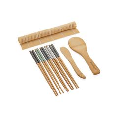 Vue Set de préparation à sushis 8pcs Ukiyo de couleur marron| Krokrodeal