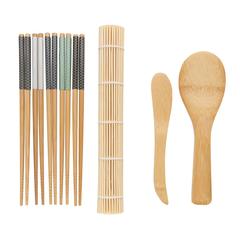 Vue Set de préparation à sushis 8pcs Ukiyo de couleur marron| Krokrodeal