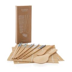 Vue Set de préparation à sushis 8pcs Ukiyo de couleur marron| Krokrodeal