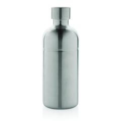 Vue Bouteille pour boisson gazeuse en acier recyclé RCS de couleur gris| Krokrodeal