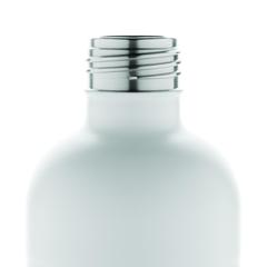 Vue Bouteille pour boisson gazeuse en acier recyclé RCS de couleur blanc| Krokrodeal