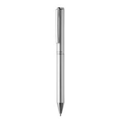 Vue Stylo en aluminium recyclé certifié RCS Swiss Peak Cedar de couleur gris| Krokrodeal