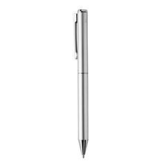 Vue Stylo en aluminium recyclé certifié RCS Swiss Peak Cedar de couleur gris| Krokrodeal