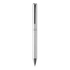 Vue Stylo en aluminium recyclé certifié RCS Swiss Peak Cedar de couleur gris| Krokrodeal