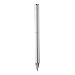 Vue Stylo en aluminium recyclé certifié RCS Swiss Peak Cedar de couleur gris| Krokrodeal