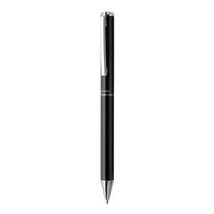 Vue Stylo en aluminium recyclé certifié RCS Swiss Peak Cedar de couleur noir| Krokrodeal
