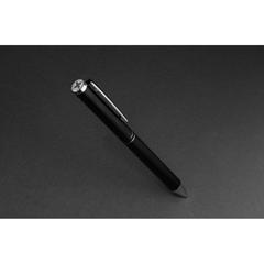 Vue Stylo en aluminium recyclé certifié RCS Swiss Peak Cedar de couleur noir| Krokrodeal