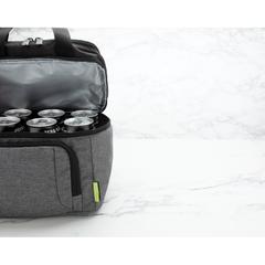 Vue Sac isotherme Fargo de couleur gris| Krokrodeal