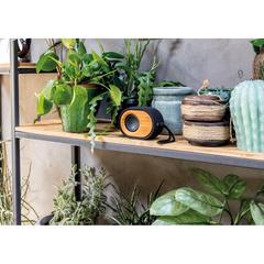 Vue Enceinte Bamboo X de couleur marron| Krokrodeal