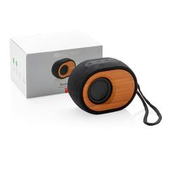 Vue Enceinte Bamboo X de couleur marron| Krokrodeal