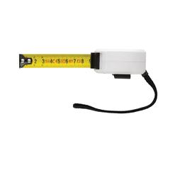Vue Mètre ruban 5M/19mm en plastique recyclé RCS et bambou de couleur blanc| Krokrodeal