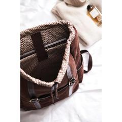 Vue VINGA Sac à dos Hunton de couleur marron| Krokrodeal