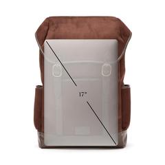 Vue VINGA Sac à dos Hunton de couleur marron| Krokrodeal