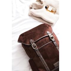 Vue VINGA Sac à dos Hunton de couleur marron| Krokrodeal