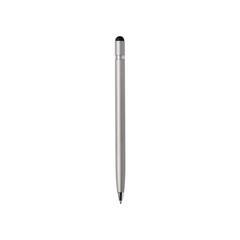 Vue Stylo stylet en métal épuré de couleur gris| Krokrodeal