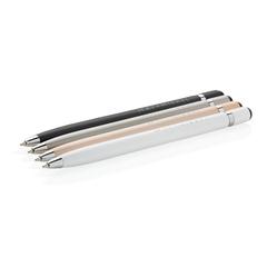 Vue Stylo stylet en métal épuré de couleur gris| Krokrodeal