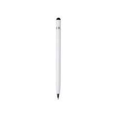 Vue Stylo stylet en métal épuré de couleur blanc| Krokrodeal