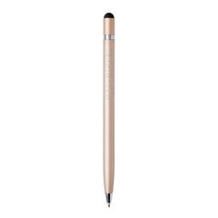 Vue Stylo stylet en métal épuré de couleur jaune| Krokrodeal