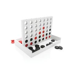 Vue Jeu de Puissance 4 de couleur blanc| Krokrodeal