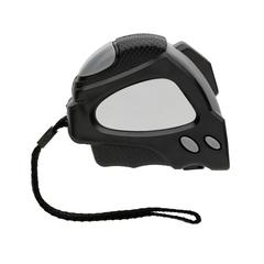 Vue Mètre ruban Auto stop 5M/19mm en plastique recyclé RCS de couleur noir| Krokrodeal