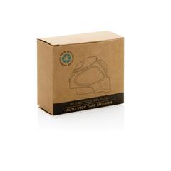 Vue Mètre ruban Auto stop 5M/19mm en plastique recyclé RCS de couleur noir| Krokrodeal