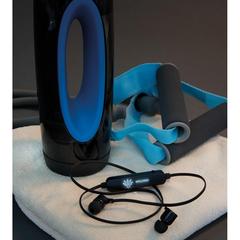 Vue Ecouteurs sans fil lumineux de couleur noir| Krokrodeal