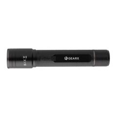 Vue Lampe torche 3W rechargeable par USB en alu RCS Gear X de couleur noir| Krokrodeal