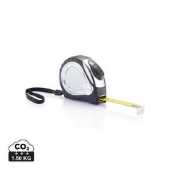 Vue Mètre ruban automatique finition chromée de couleur noir| Krokrodeal